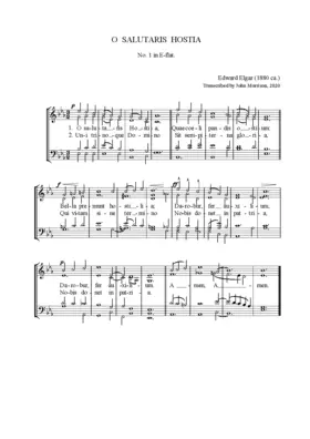 O Salutaris Hostia No.1 in E-flat major