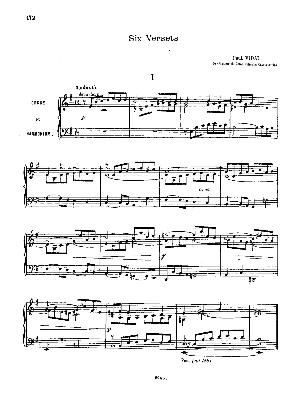 2 Versets (from Six versets) - Page 1