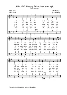 Almighty Father, Lord most high