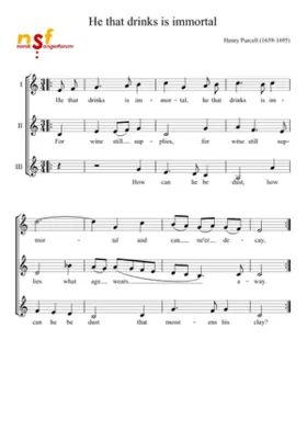 He that drinks is immortal