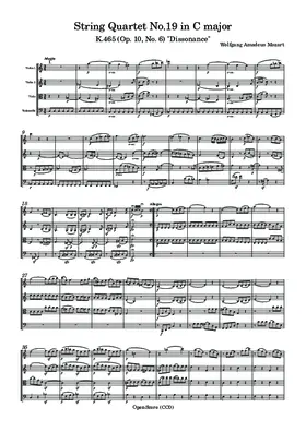 String Quartet No.19 in C major, K.465 (Op. 10, No. 6)
