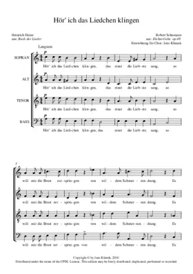 Hör' ich das Liedchen klingen