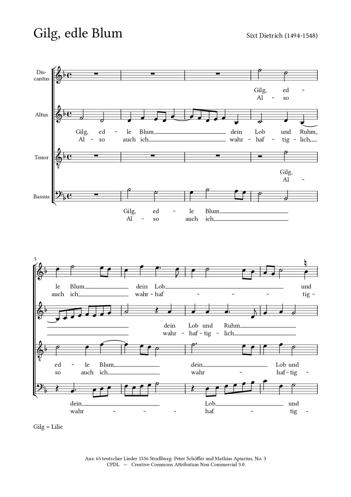 Gilg, edle Blum - Page 1