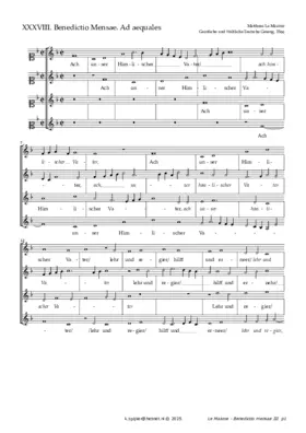 Benedictio mensae. Ad equales