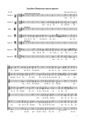 Laudate Dominum omnes gentes a 7