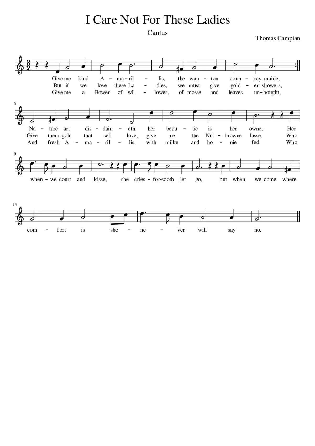 I Care Not For These Ladies - Page 1