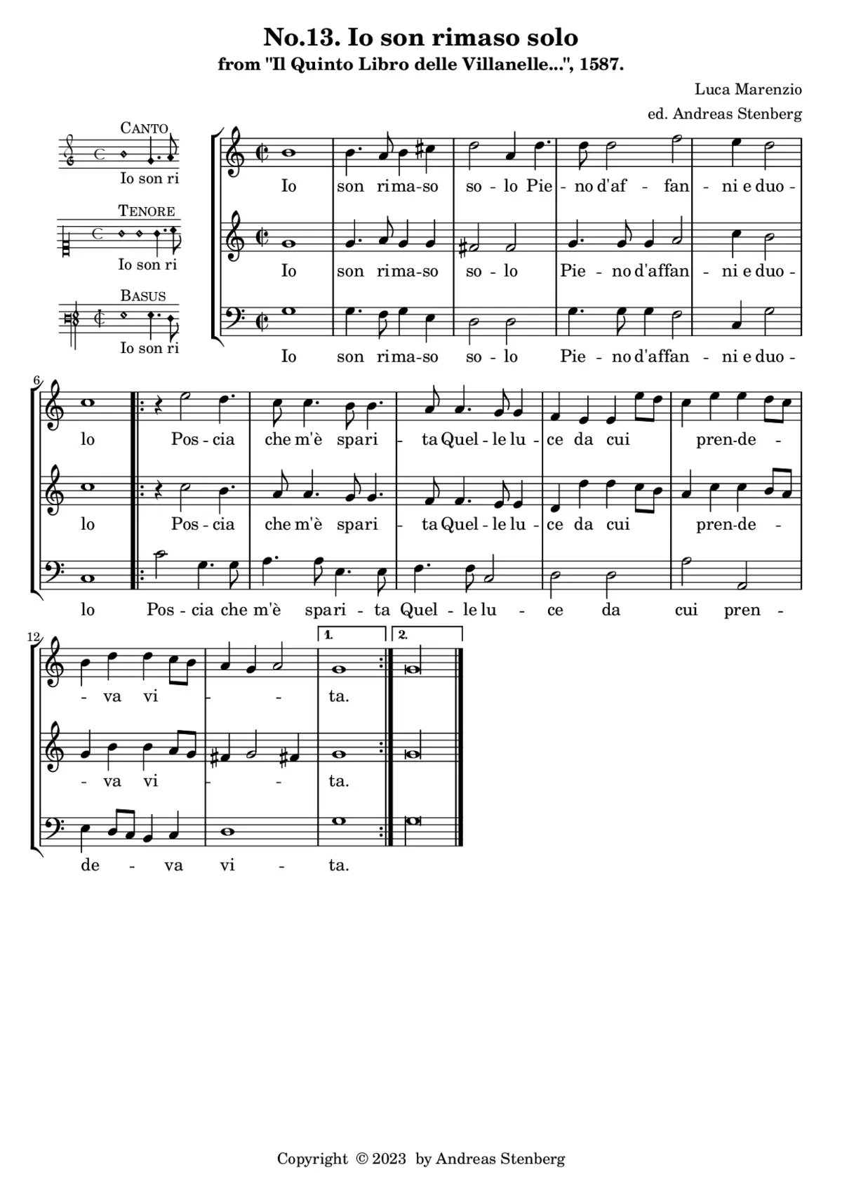 Io son rimaso solo - Page 1