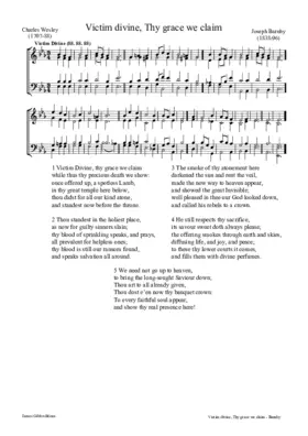 Victim divine, Thy grace we claim