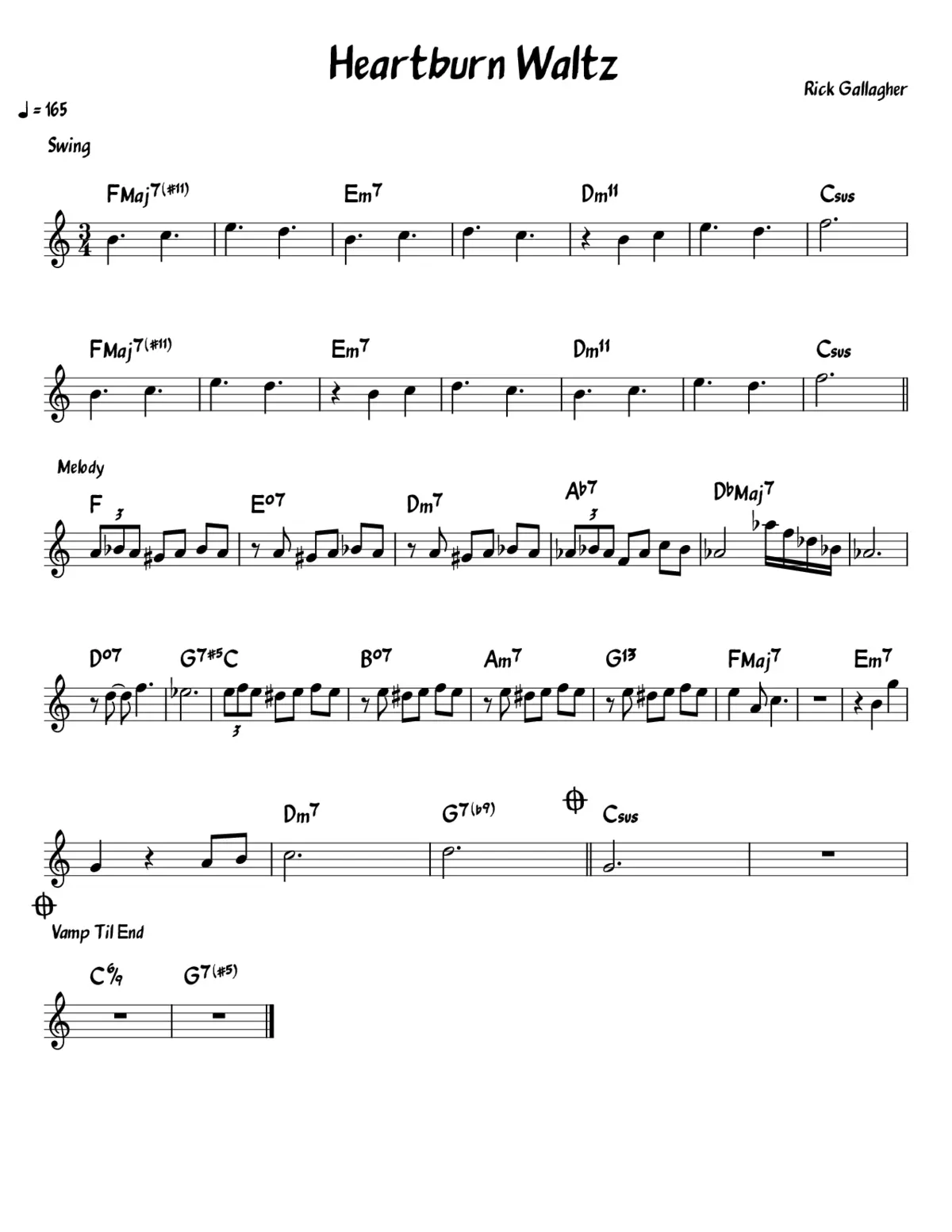 Heartburn Waltz - Page 1