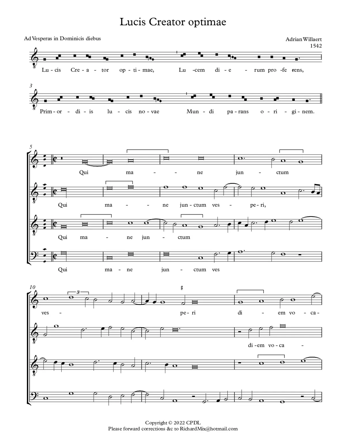 Lucis Creator optime - Page 1