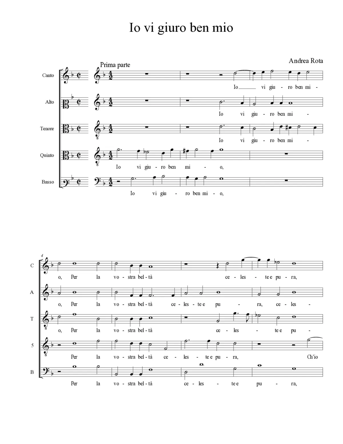 Io vi giuro ben mio - Page 1