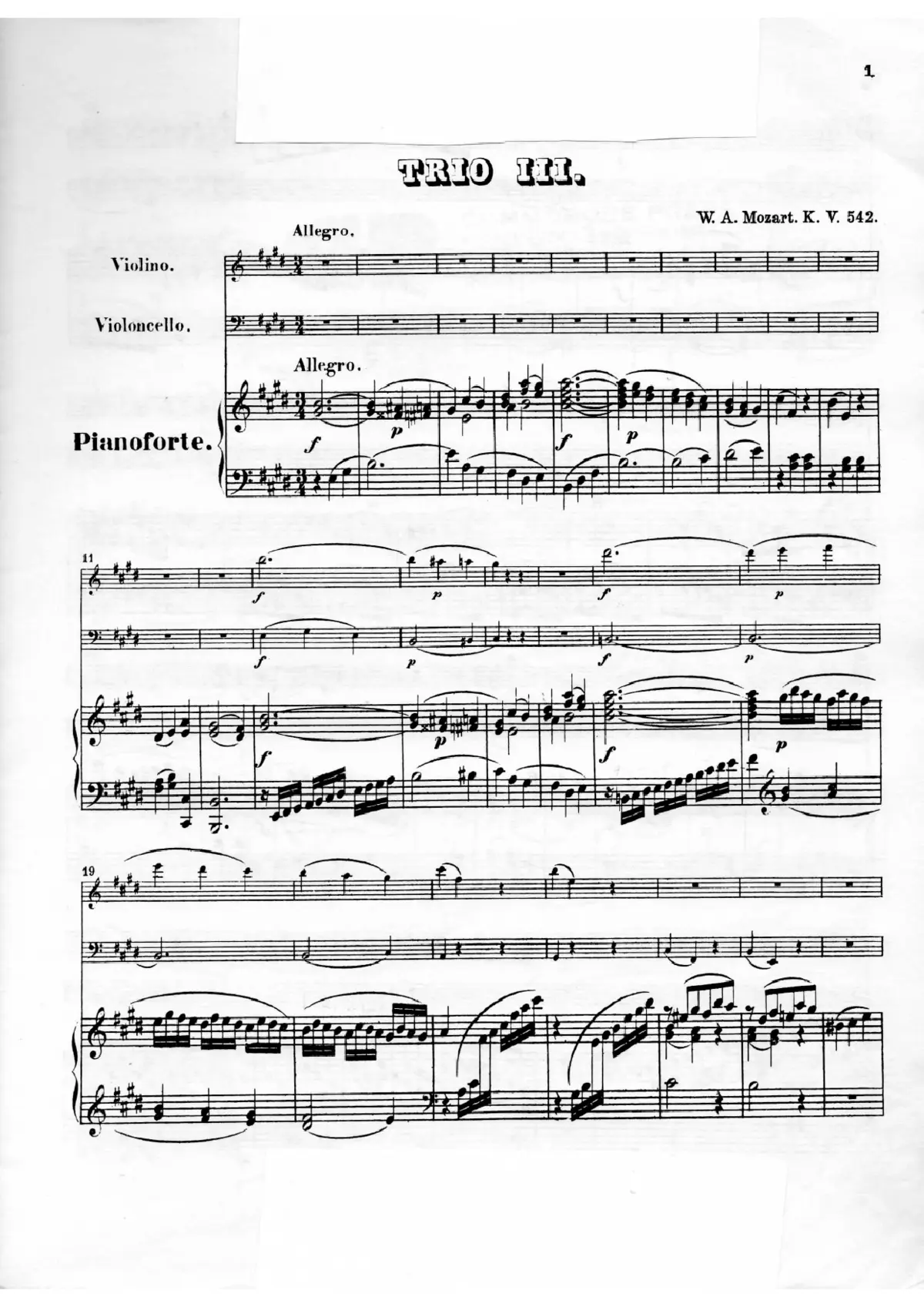 Piano Trio - Page 1