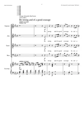 Be strong and of a good courage