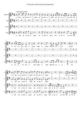 O God the author of peace