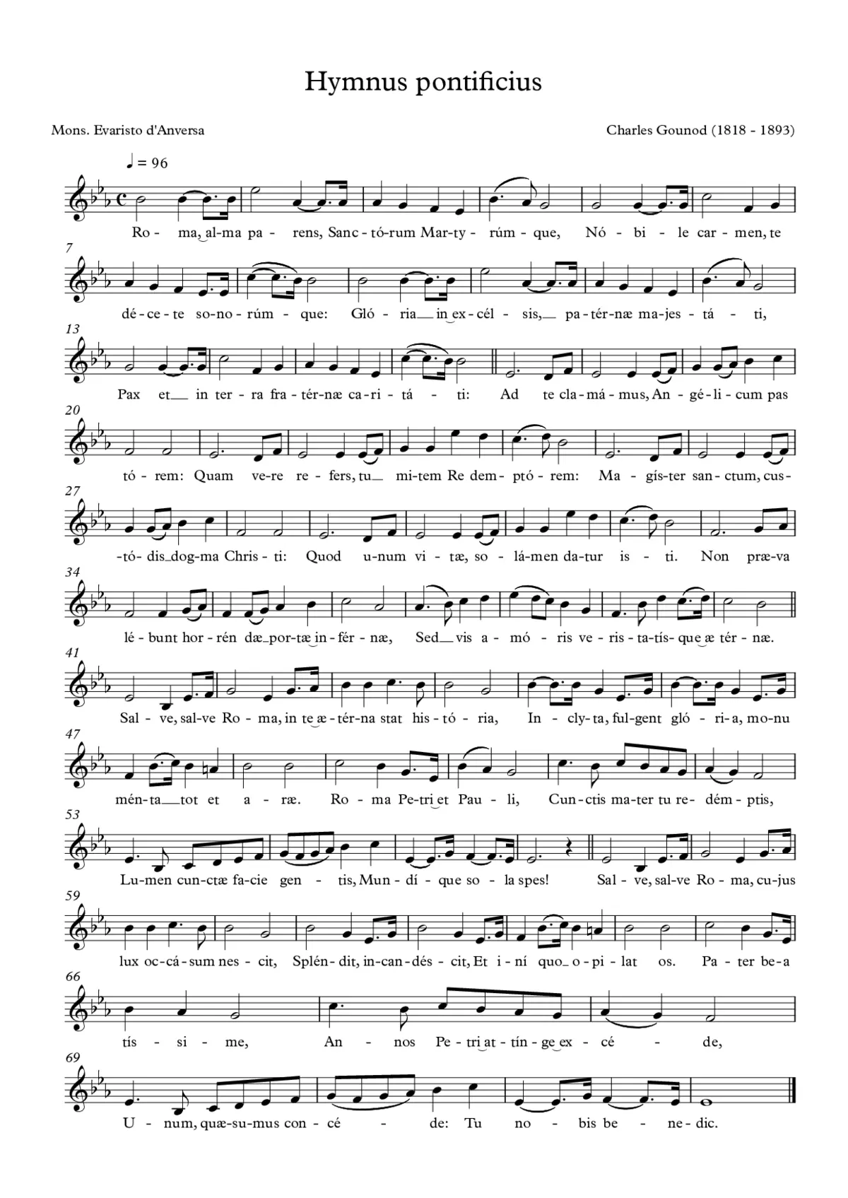 Hymnus pontificius - Page 1