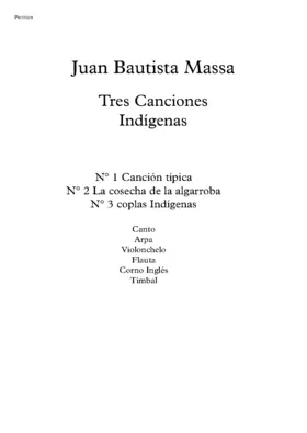 Tres Canciones Indígenas