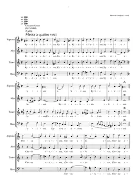 Messa a quattro voci