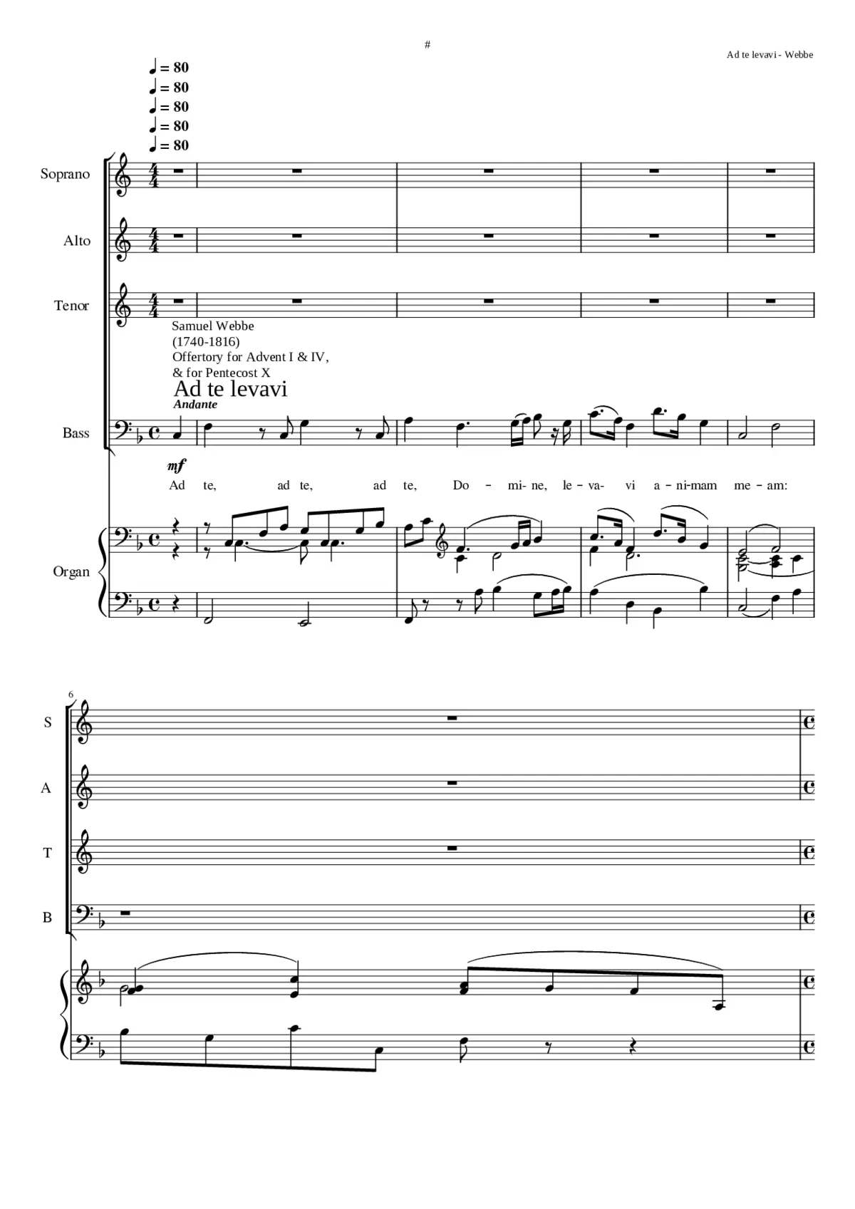 Ad te levavi - Page 1