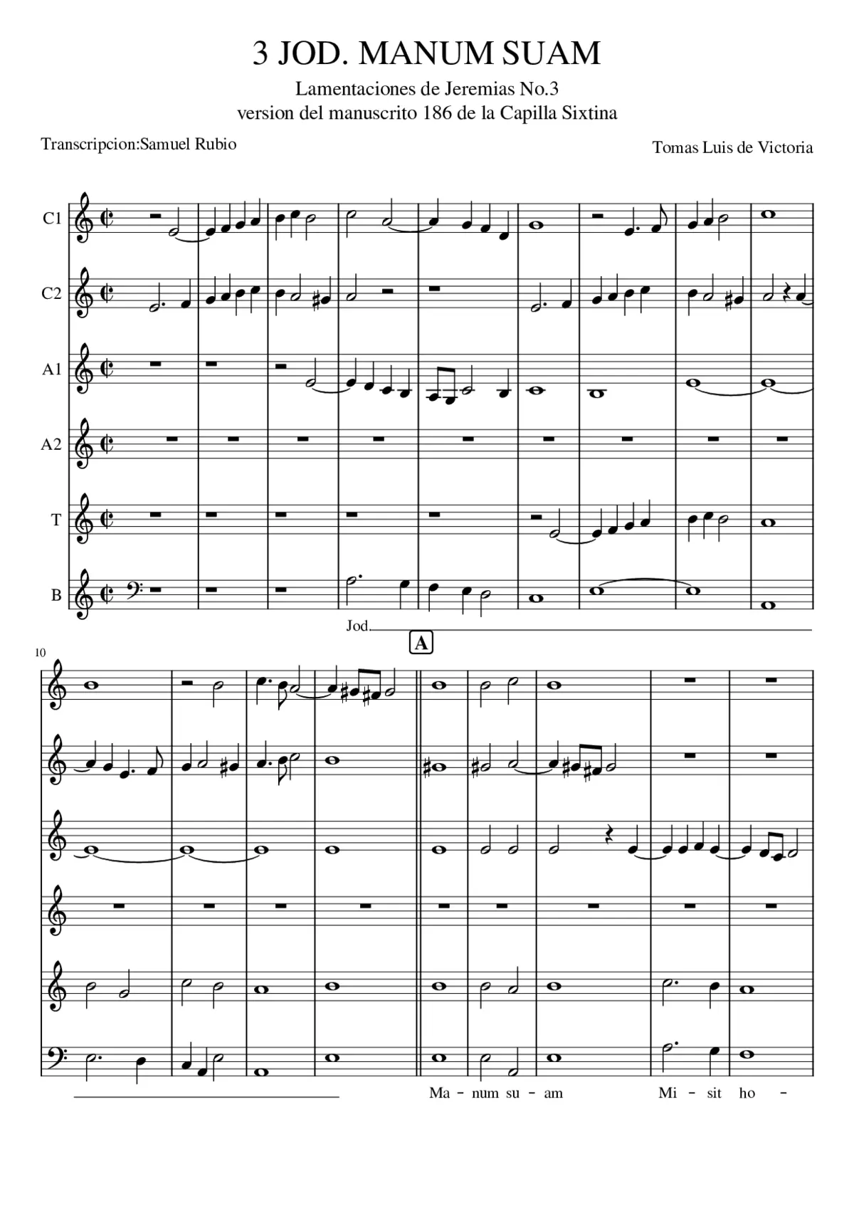 Lamentationes Ieremiae - Page 1