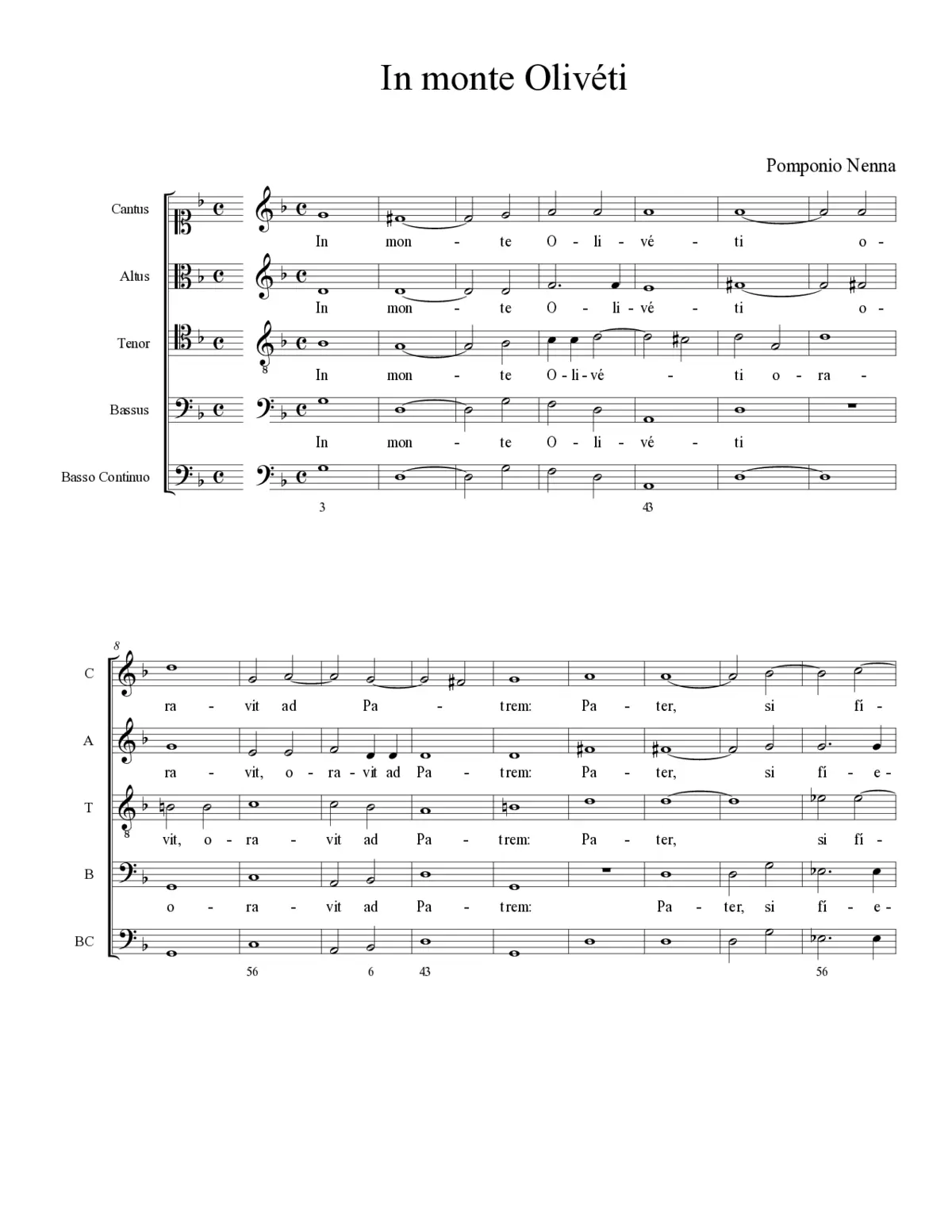 In monte Oliveti - Page 1