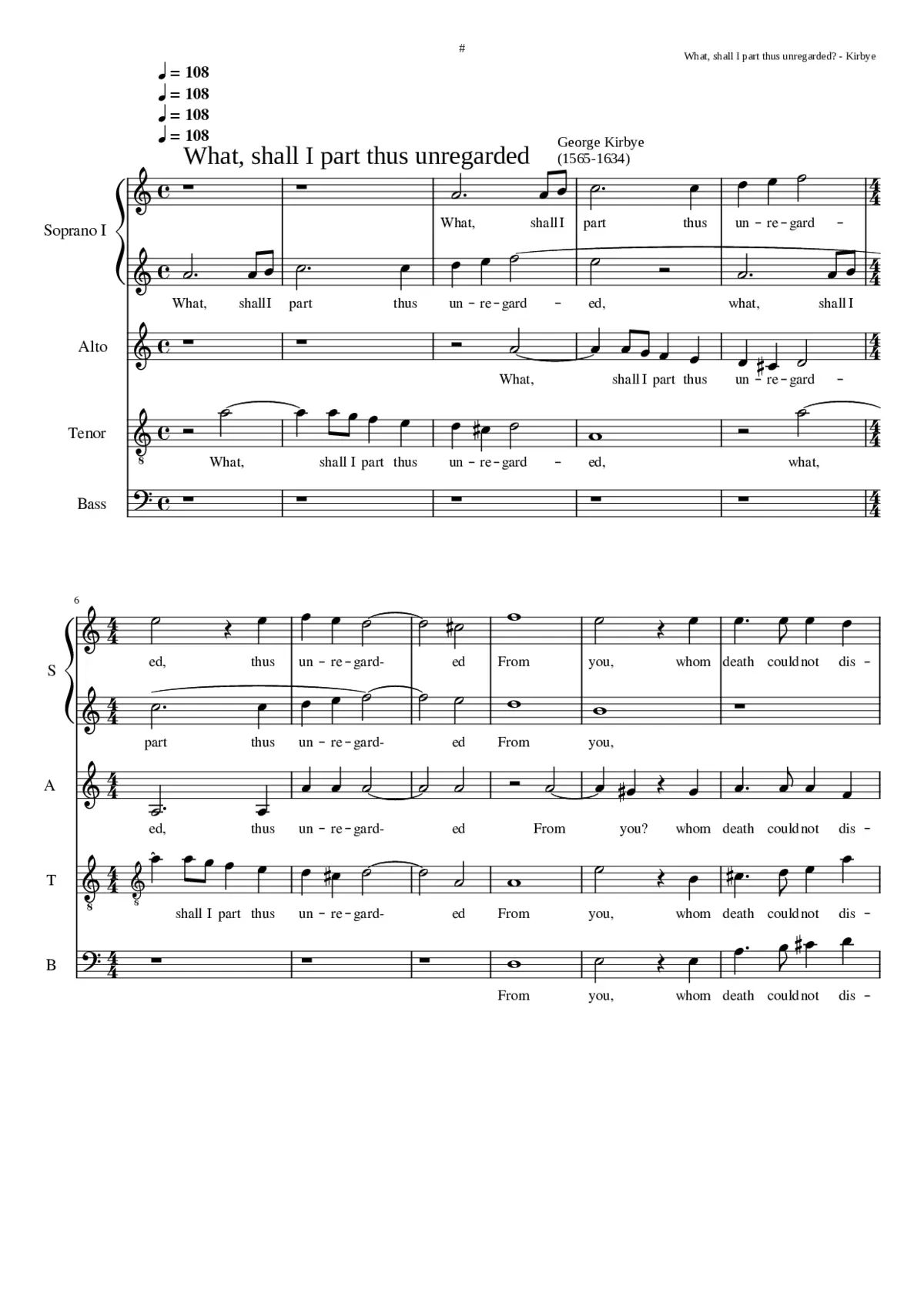 What shall I part thus unregarded - Page 1