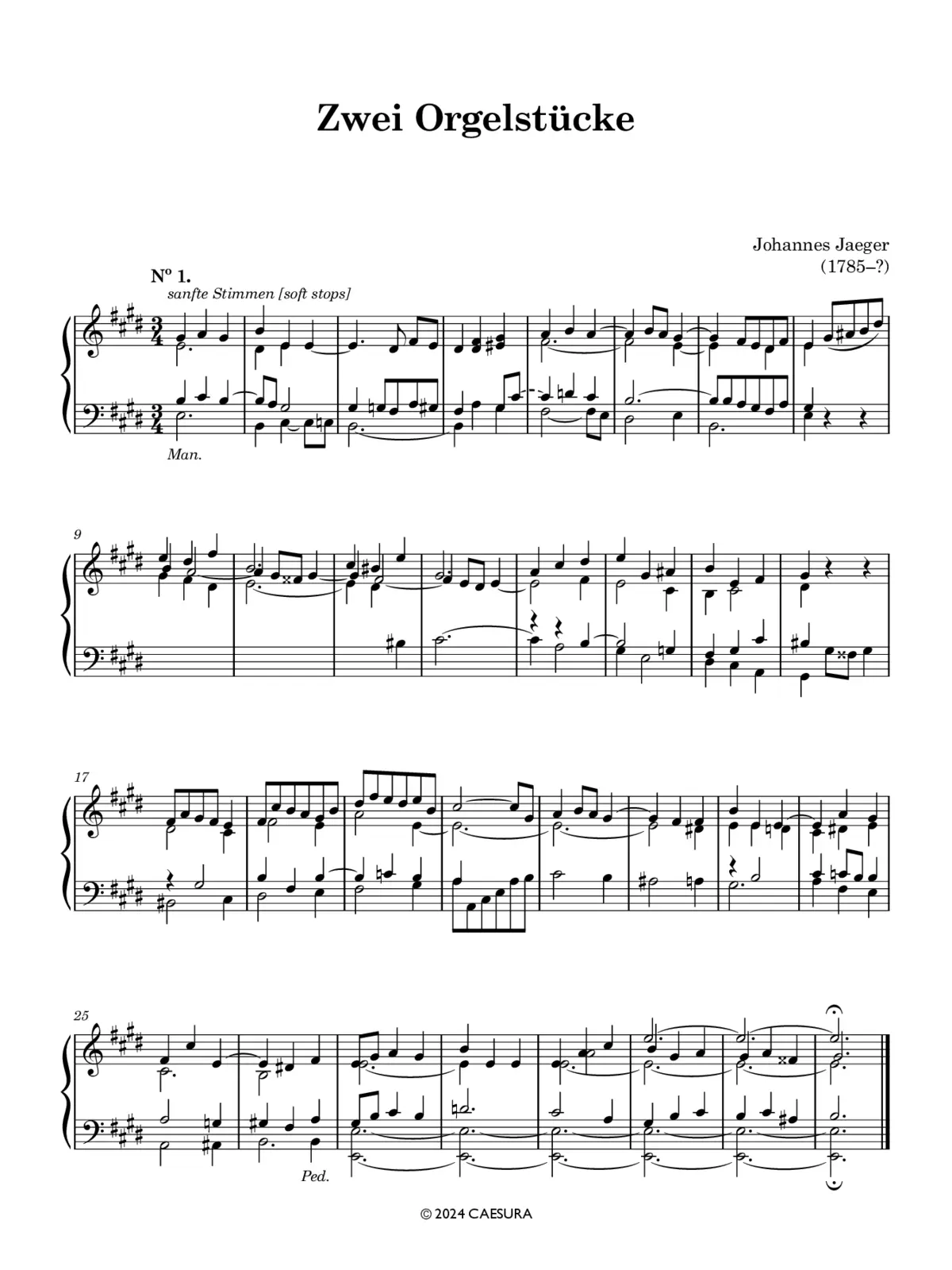 2 Orgelstücke - Page 1