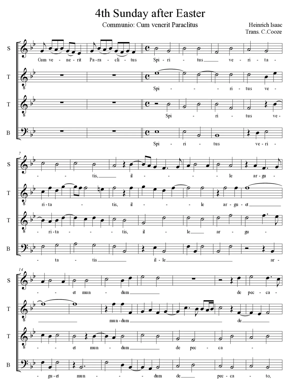 Cum venerit Paraclitus - Page 1