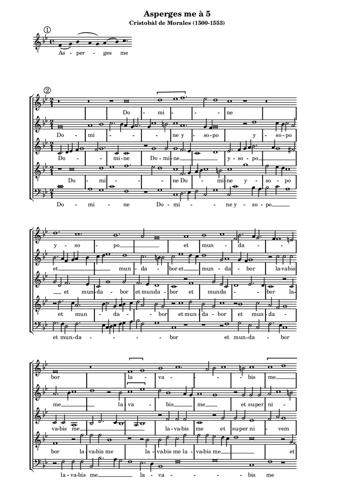 Asperges me a 5 - Page 1