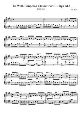 Prelude and Fugue in A major BWV 888