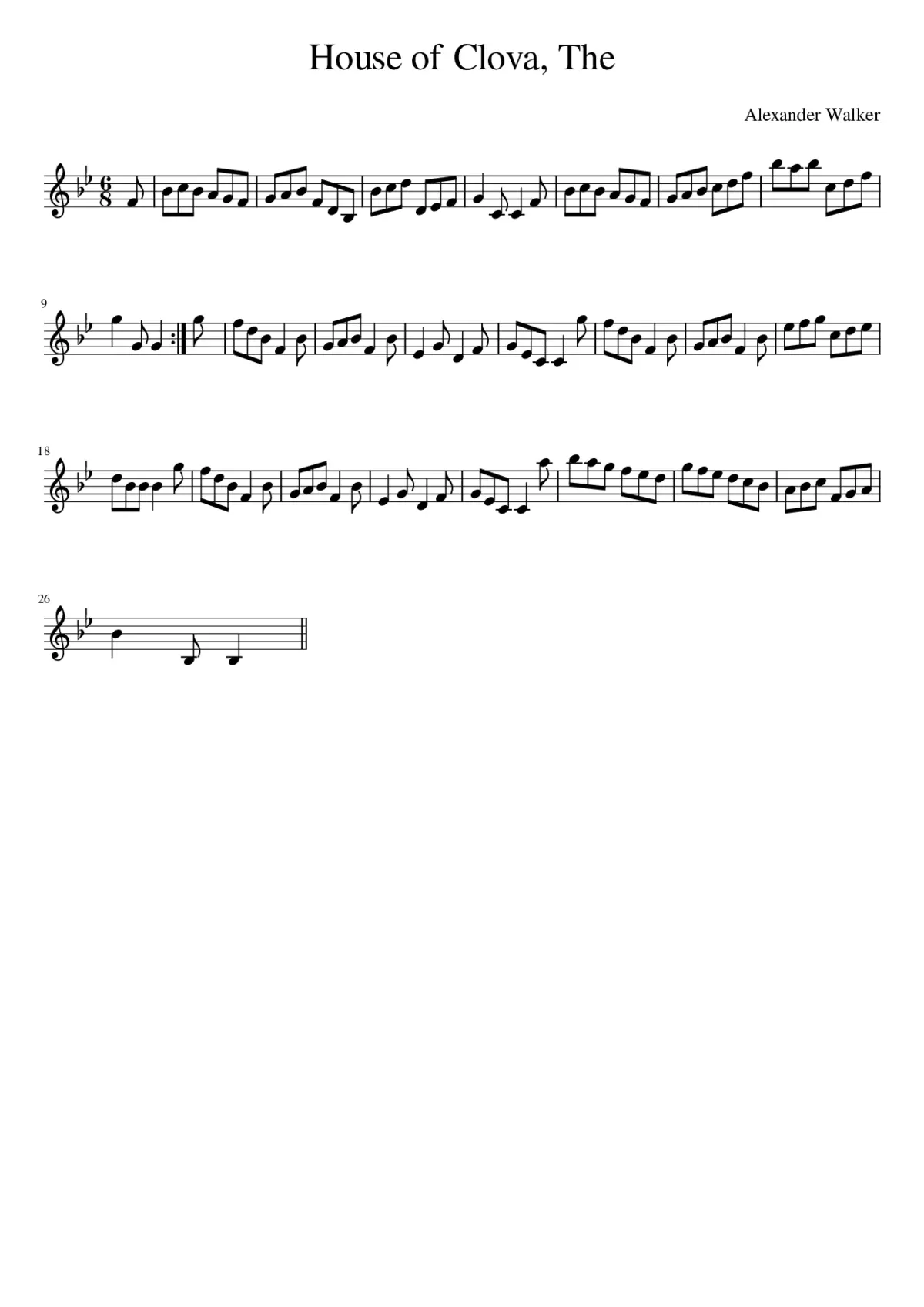 The House of Clova - Page 1