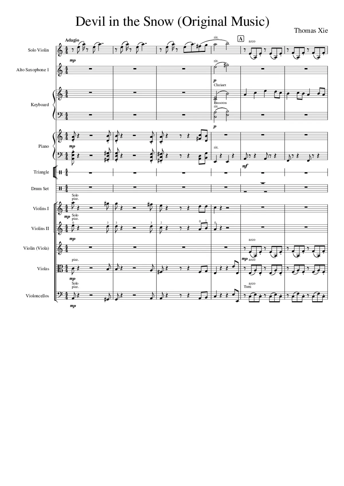 Devil in the Snow (original music) - Page 1