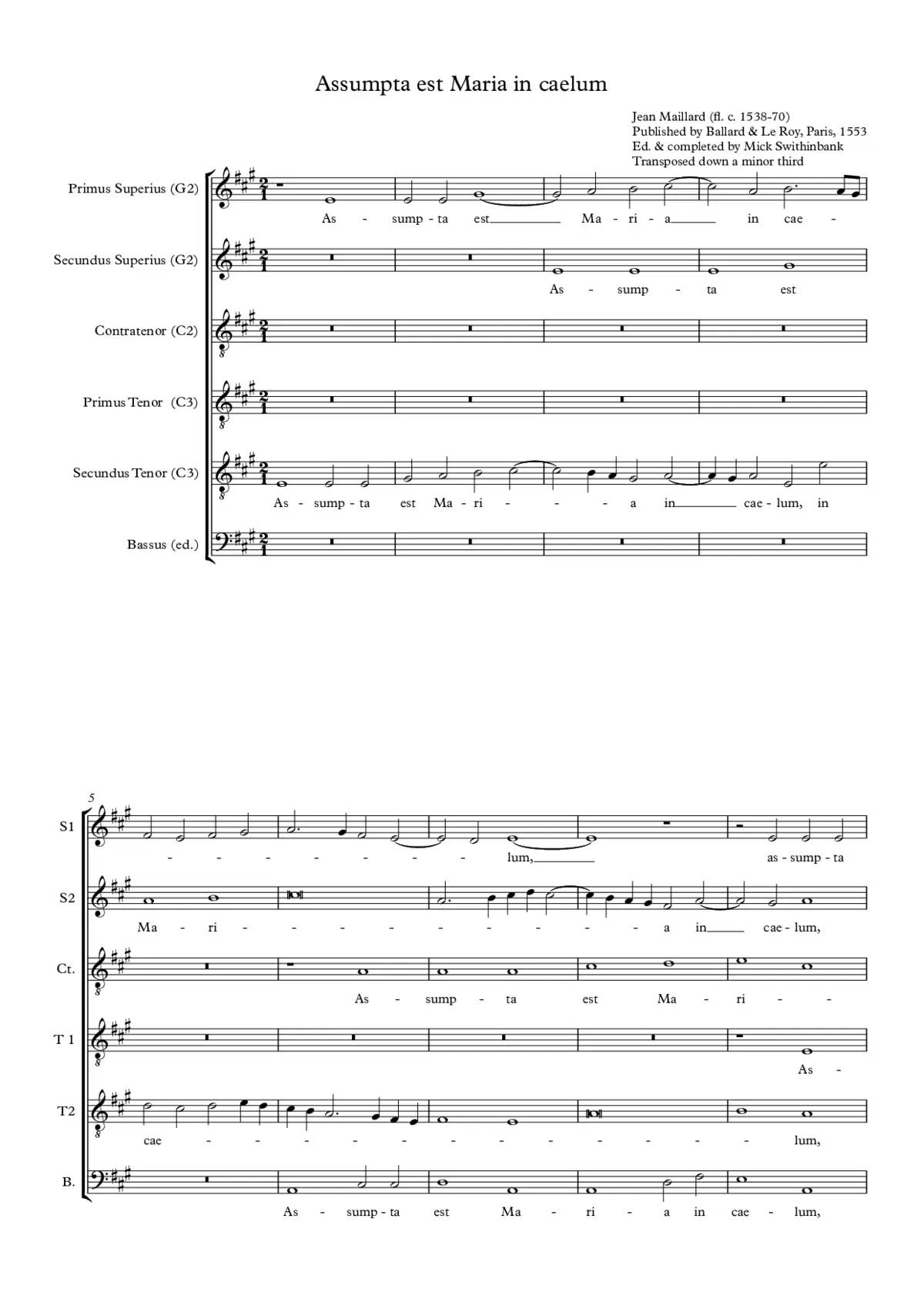 Assumpta est Maria in caelum - Page 1
