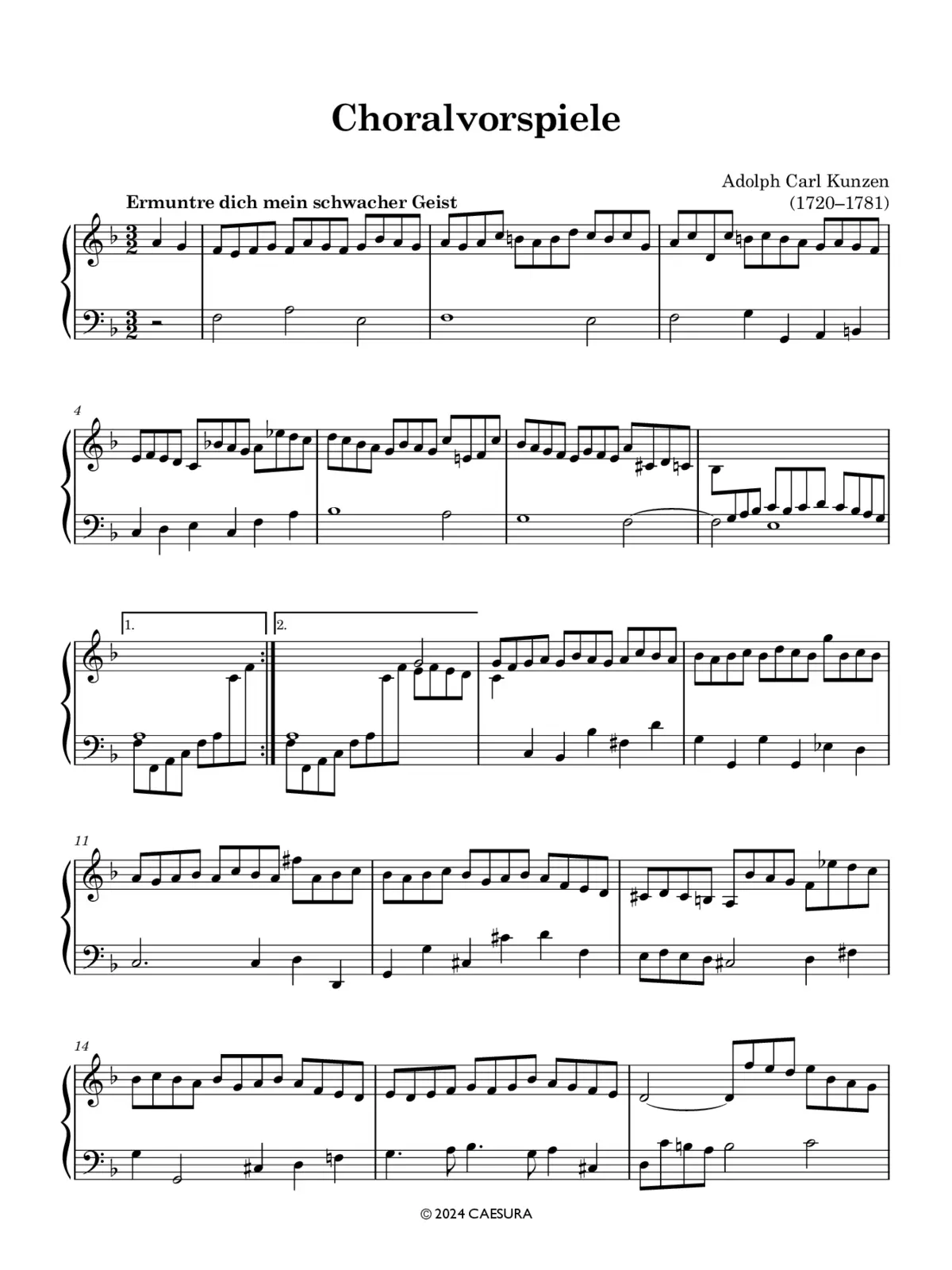 2 Choralvorspiele - Page 1