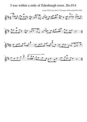 I was within a mile of Edenburgh town. JJo.014