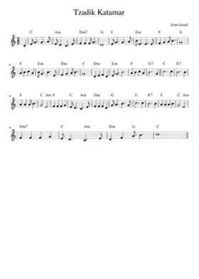 Tzadik Katamar -----