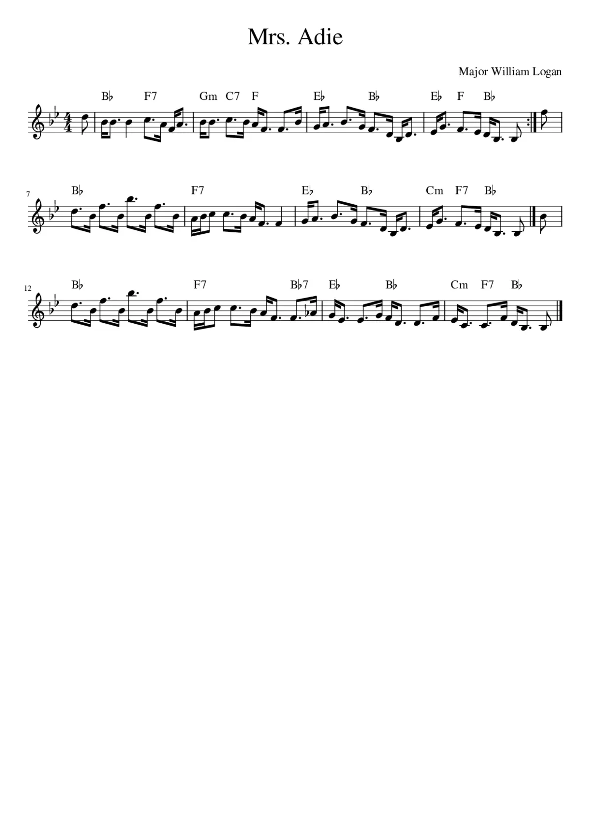 Mrs. Adie - Page 1
