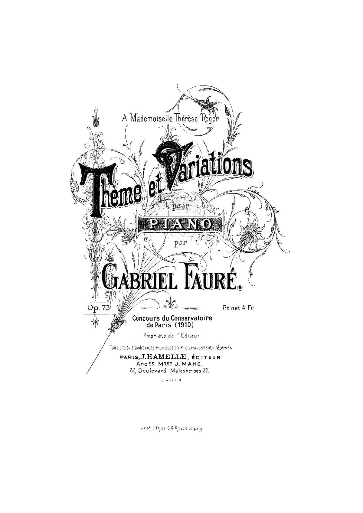 Thème et variations - Page 1