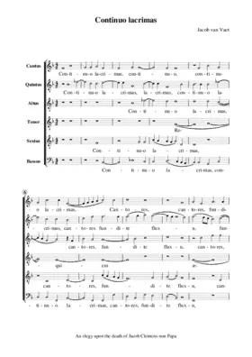 Continuo lacrimas (In mortem Clementis non Papa)