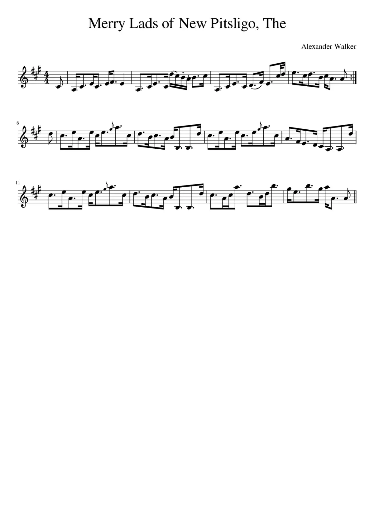 The Merry Lads of New Pitsligo - Page 1