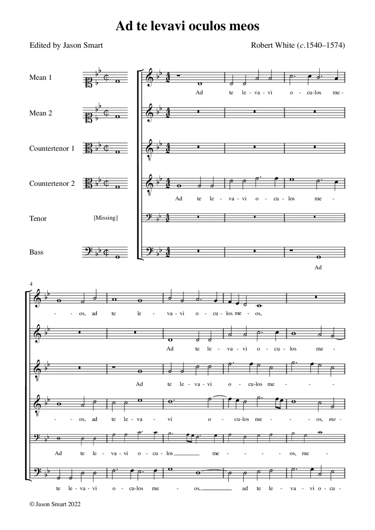 Ad te levavi oculos meos - Page 1