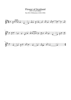 Flower Of Scotland (Unofficial Scottish National Anthem)
