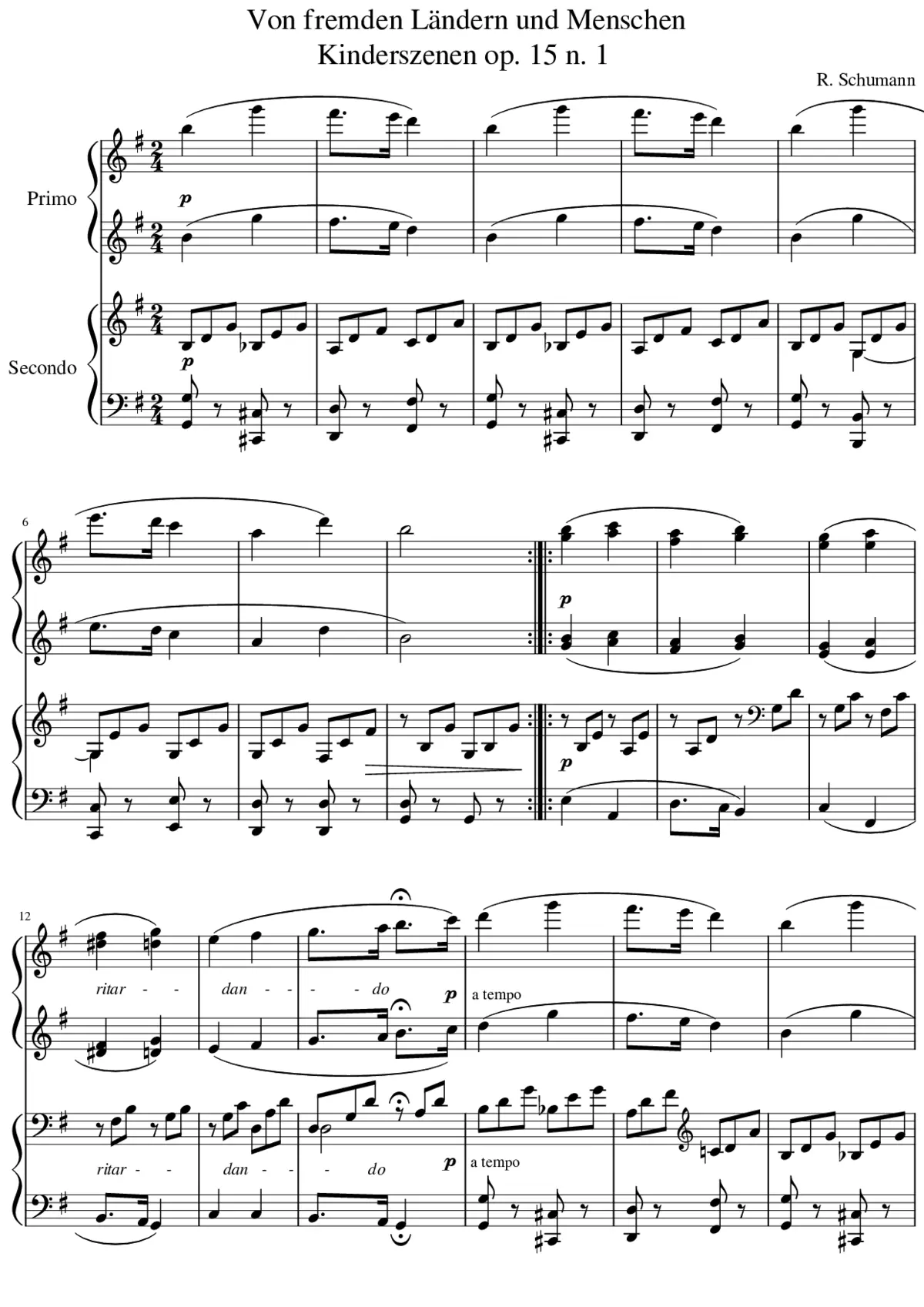 Kinderszenen Op.15 - Page 1