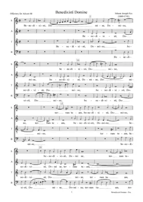 Benedixisti Domine, K150