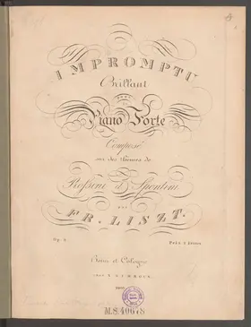 Impromptu brillant sur des thèmes de Rossini et Spontini
