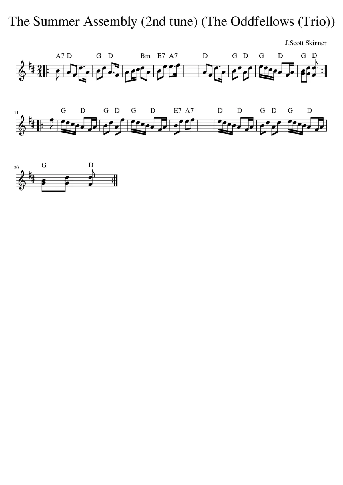 The Summer Assembly (2nd tune) (The Oddfellows (Trio)) - Page 1