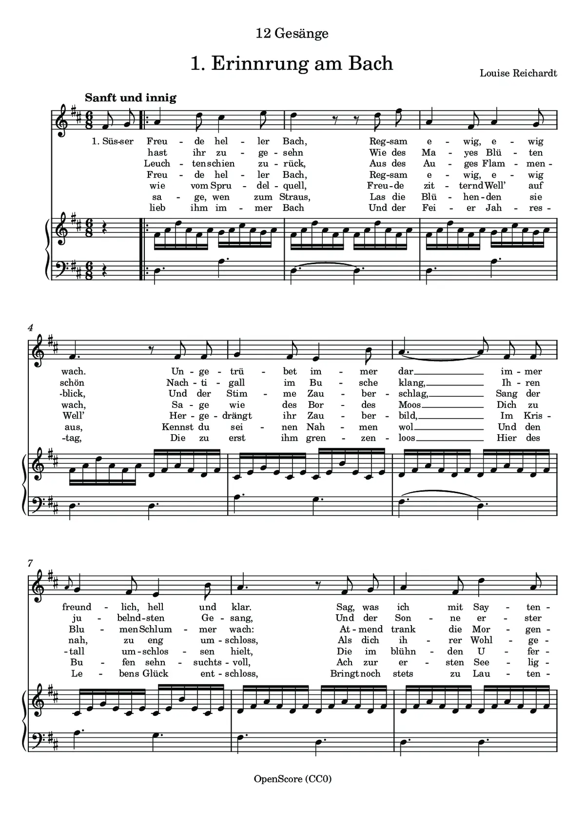 Erinnrung zum Bach - Page 1
