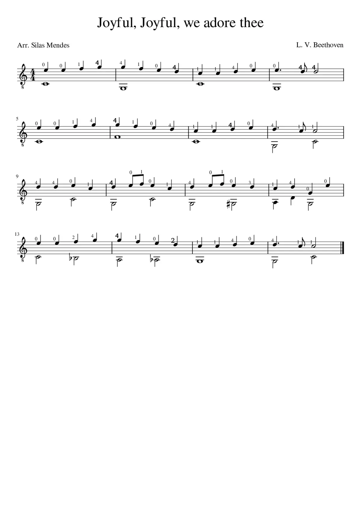 Joyful Joyful we adore thee - Page 1