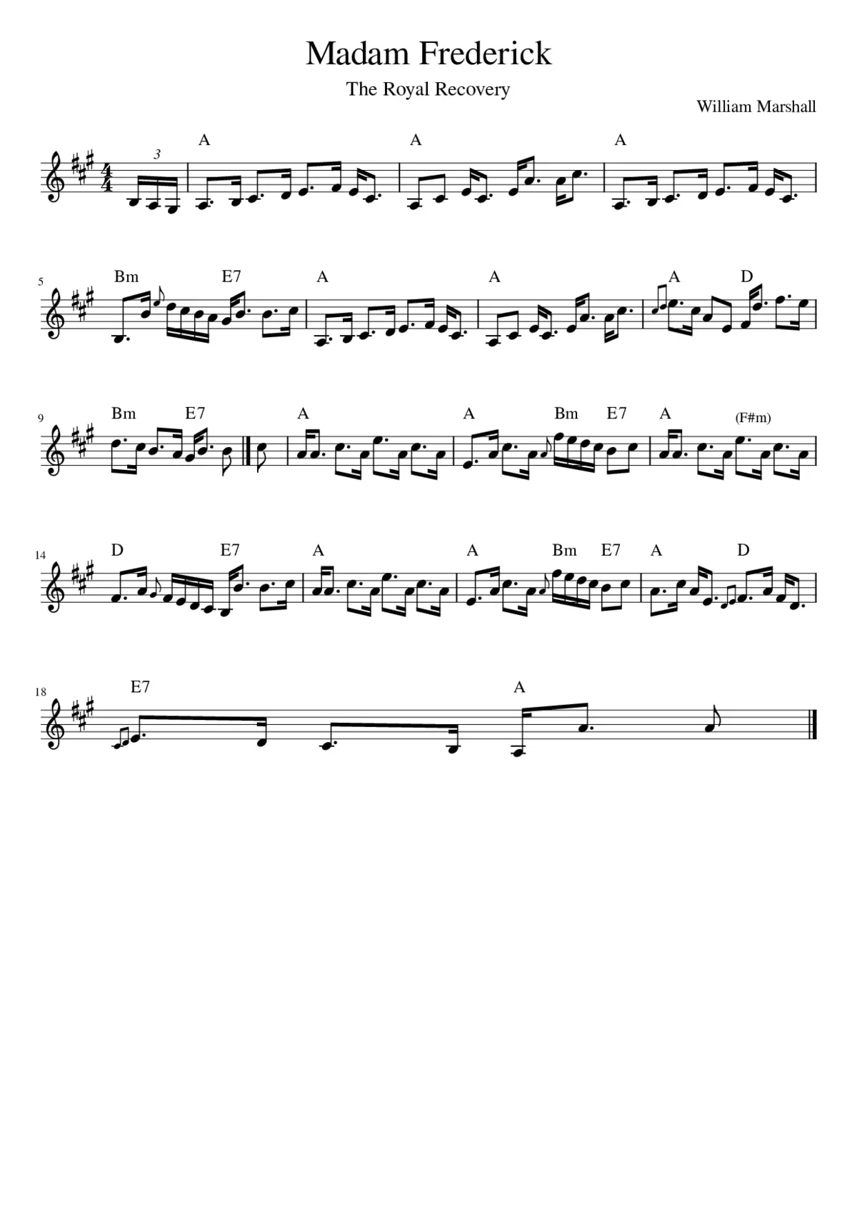 Madam Frederick - Page 1