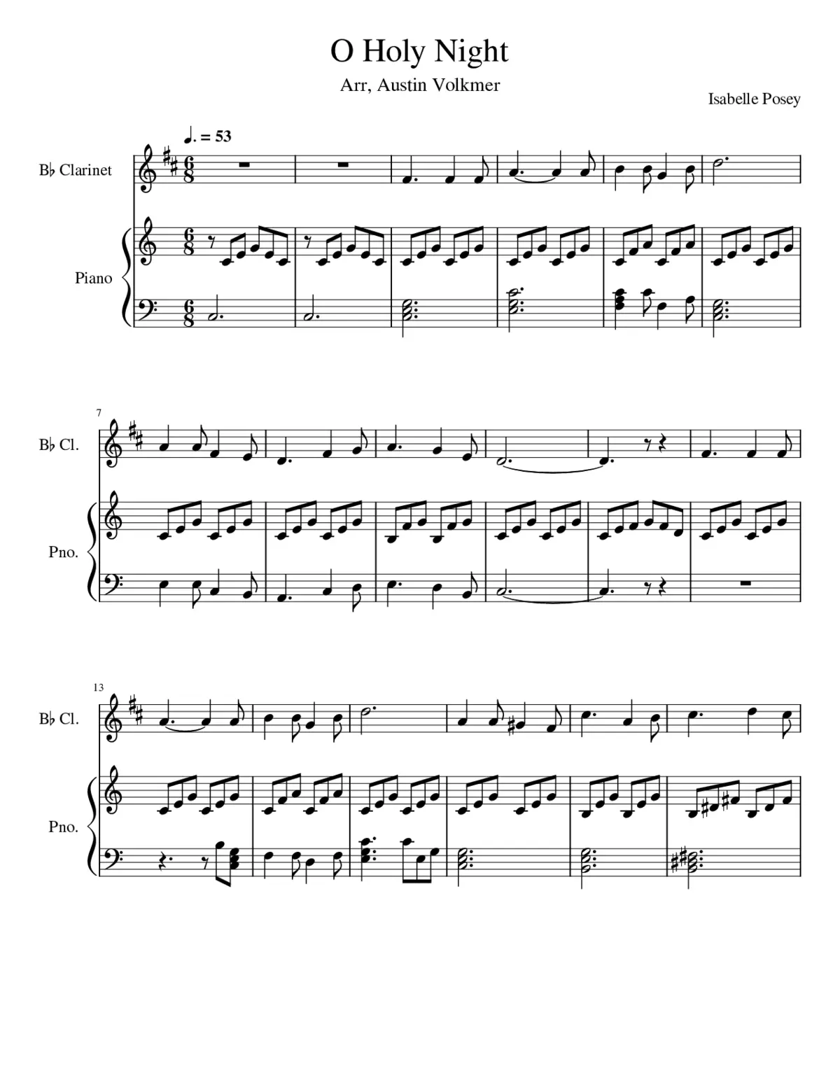 O Holy Night - Page 1