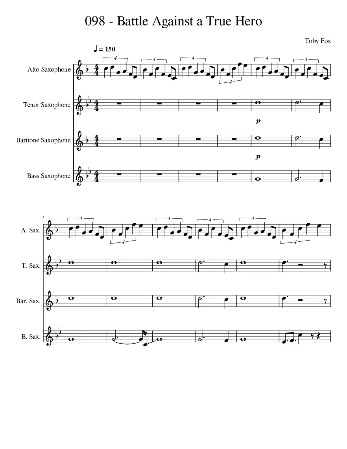 Battle Against a True Hero - Page 1